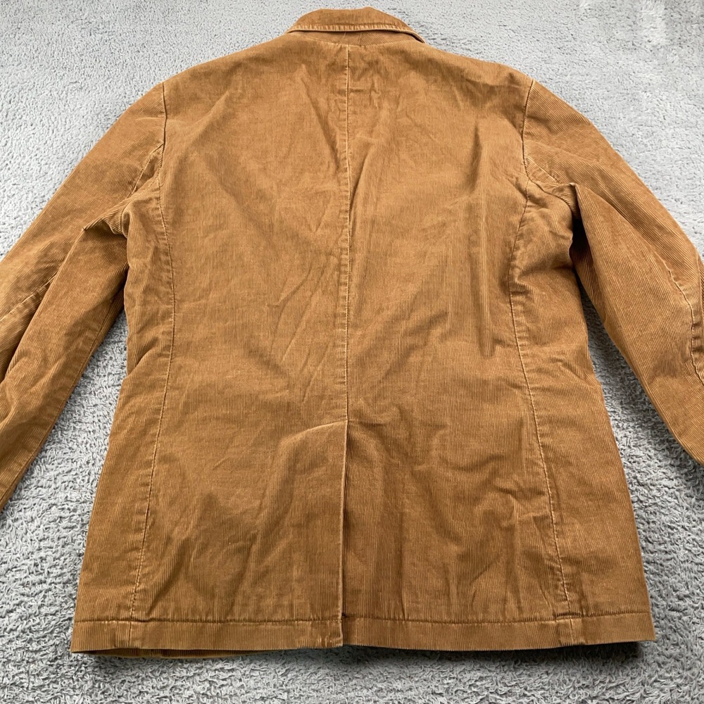 J Crew Blazer Mens Large Brown Vintage Cord Corduroy Blazer Sport Coat Academia - Picture 8 of 14